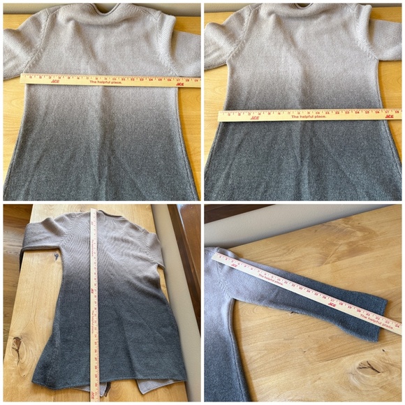 MARC CAIN SWEATER CARDIGAN SCARF SET WOOL ALPACA BLD COZY CHIC LUXURY KNIT 2 - Picture 11 of 12